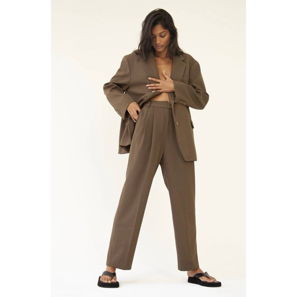 Frankie Shop Bea Pant XS chocolate brown - Picture 1 of 5